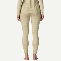 Patagonia Capilene Midweight Leggings in flow dyno white - women's pants - detail view
