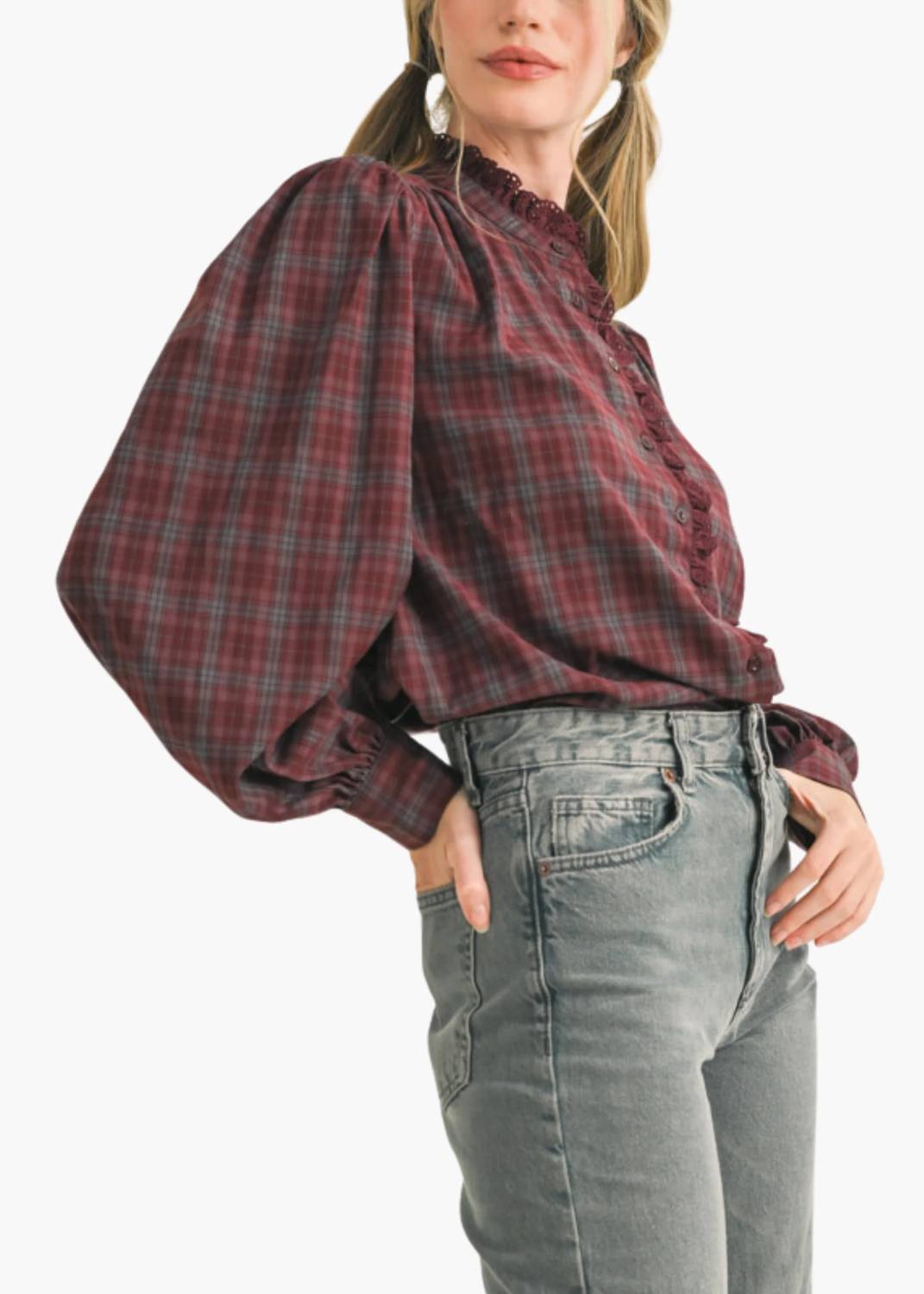 &Merci - Winnie Button Down Top