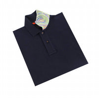 Eight X - Double Sided Multi Colored Paisley Print Collar Polo
