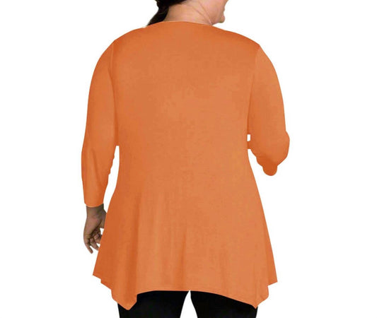 On The Plus Side - Tamsin 3/4 Sleeve Top - Plus