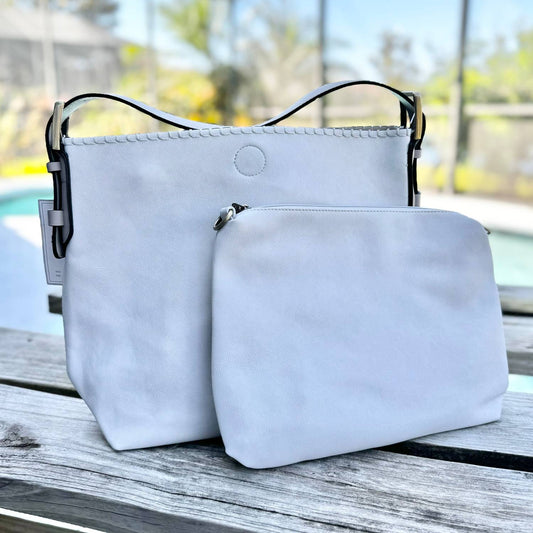 Jen & Co. - Women's Alexa Canvas Hobo Bag With Carry Pocket