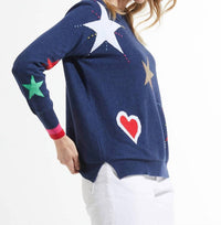 Zaket & Plover - Hearts & Stars Sweater