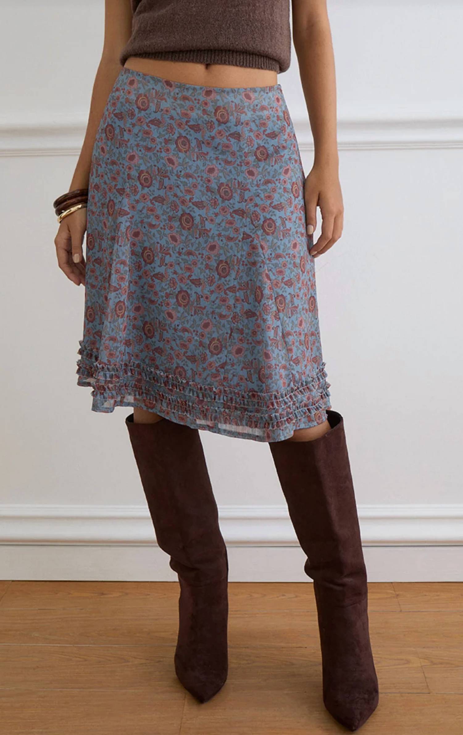 Motel Rocks - Women's Nanami Midi Skirt