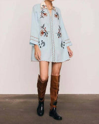 Bohemian Traders - Scallop Mini Dress
