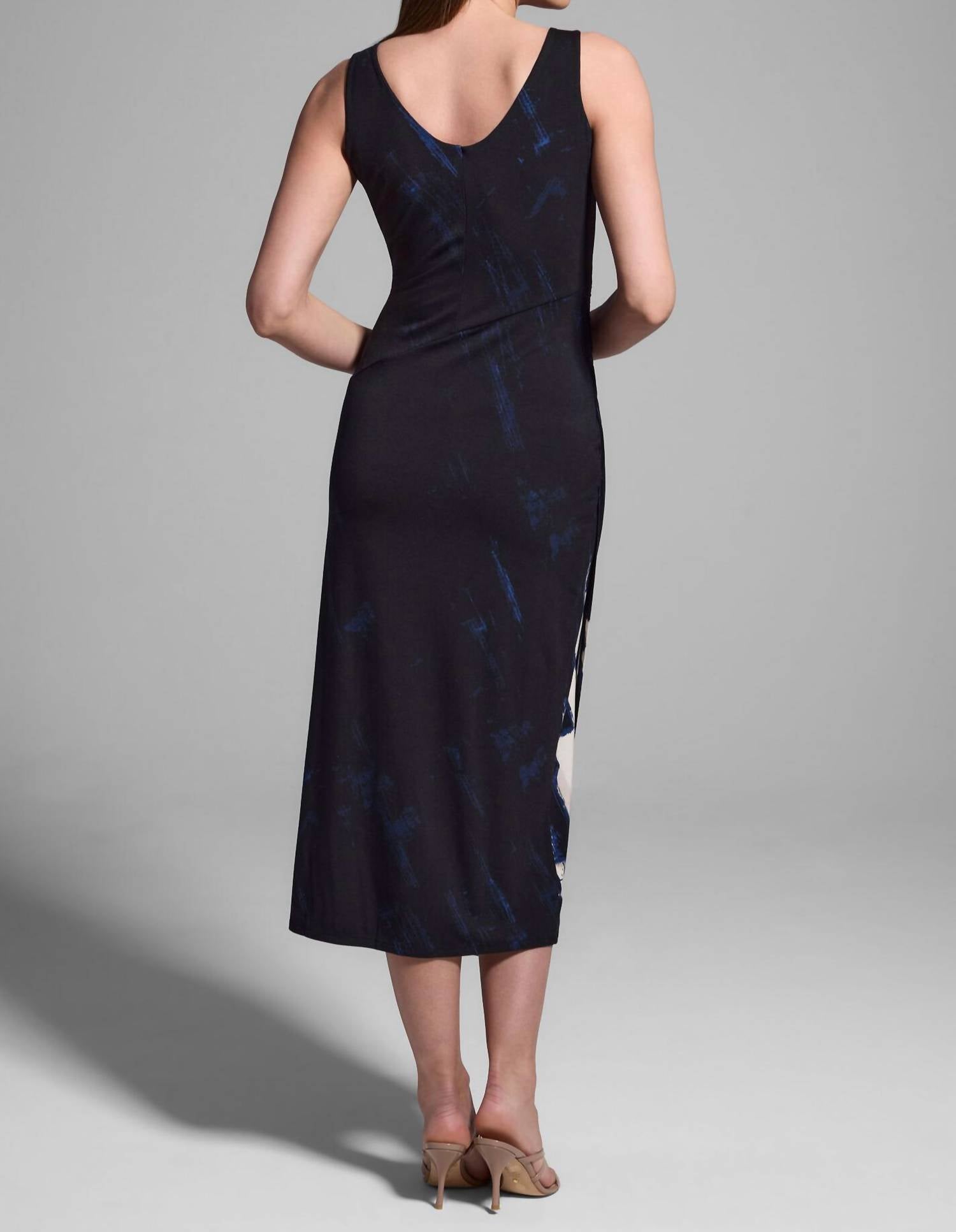 Nic + Zoe - Abstract Ruched Knit Dress