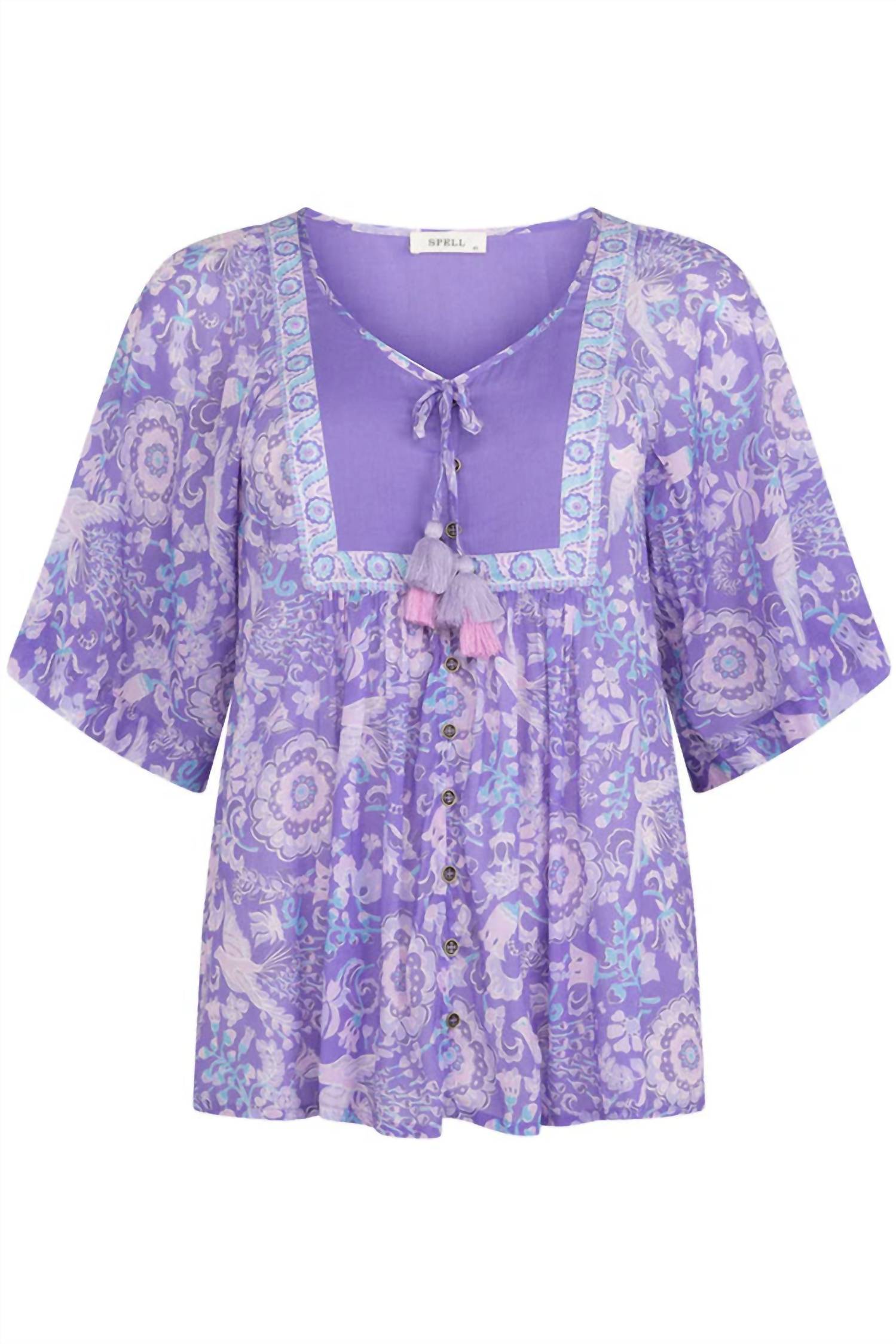 Spell - Sannah Short Sleeve Blouse