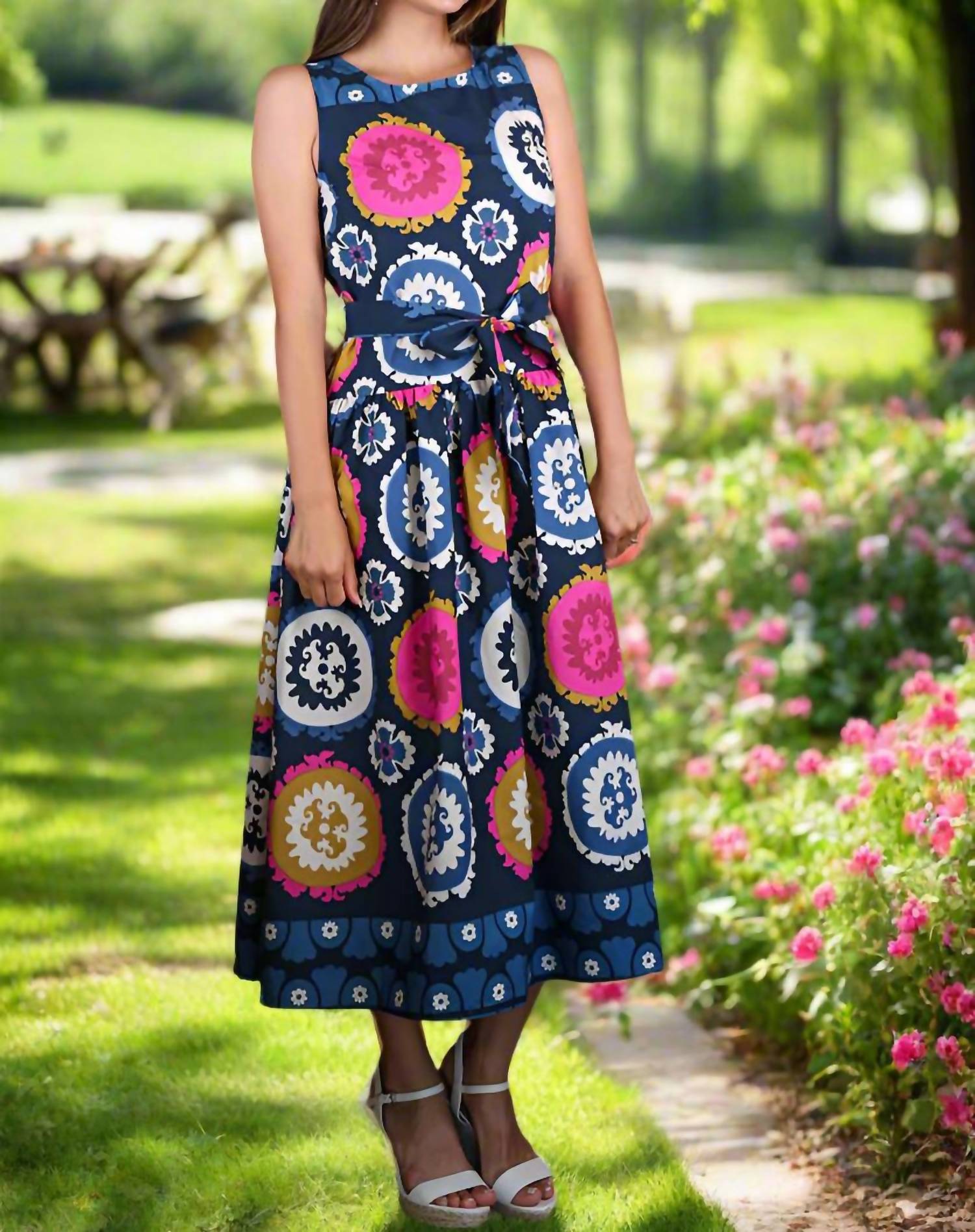 Zenara - Belted Tank Dress