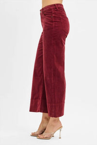 Risen - Catherine Corduroy High Rise Cropped Pants
