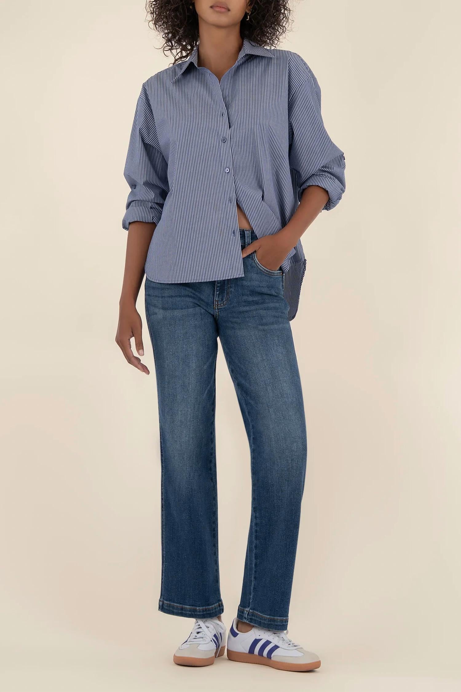 Kut From The Kloth - Pattie High Rise Straight Leg Jeans