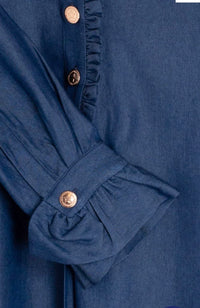 Vilagallo - Denim Dress with Ruffles
