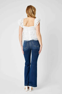Judy Blue - High Waist Angled Side Seam Flared Jeans