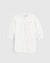 Madewell - Puff-sleeve Band-collar Shirt