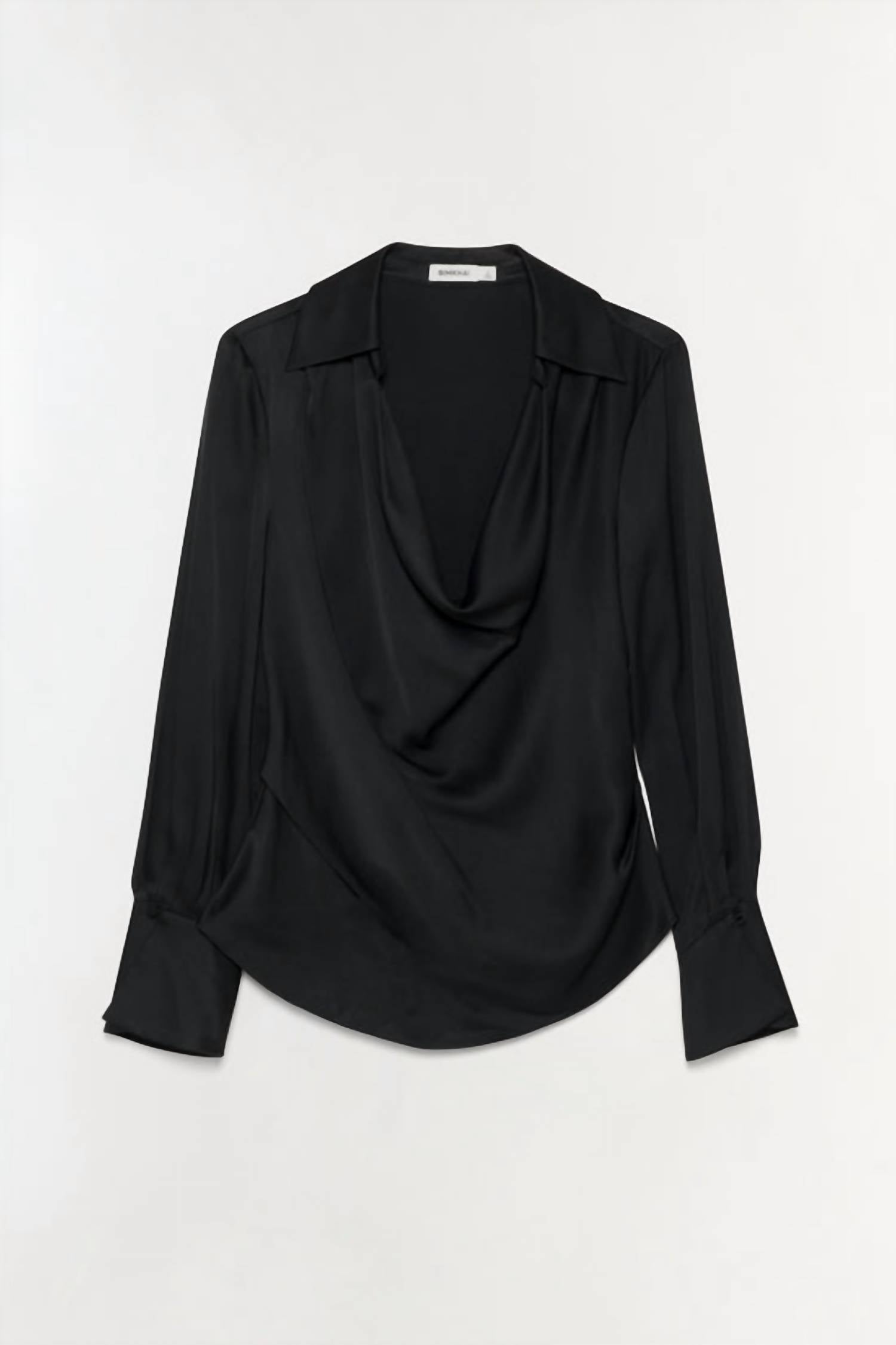 Simkhai - Symone Long Sleeve Cowl Neck Top