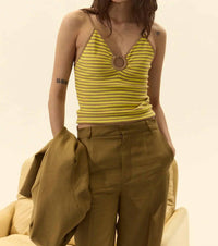 Deluc - Paros Stripe Halter Top