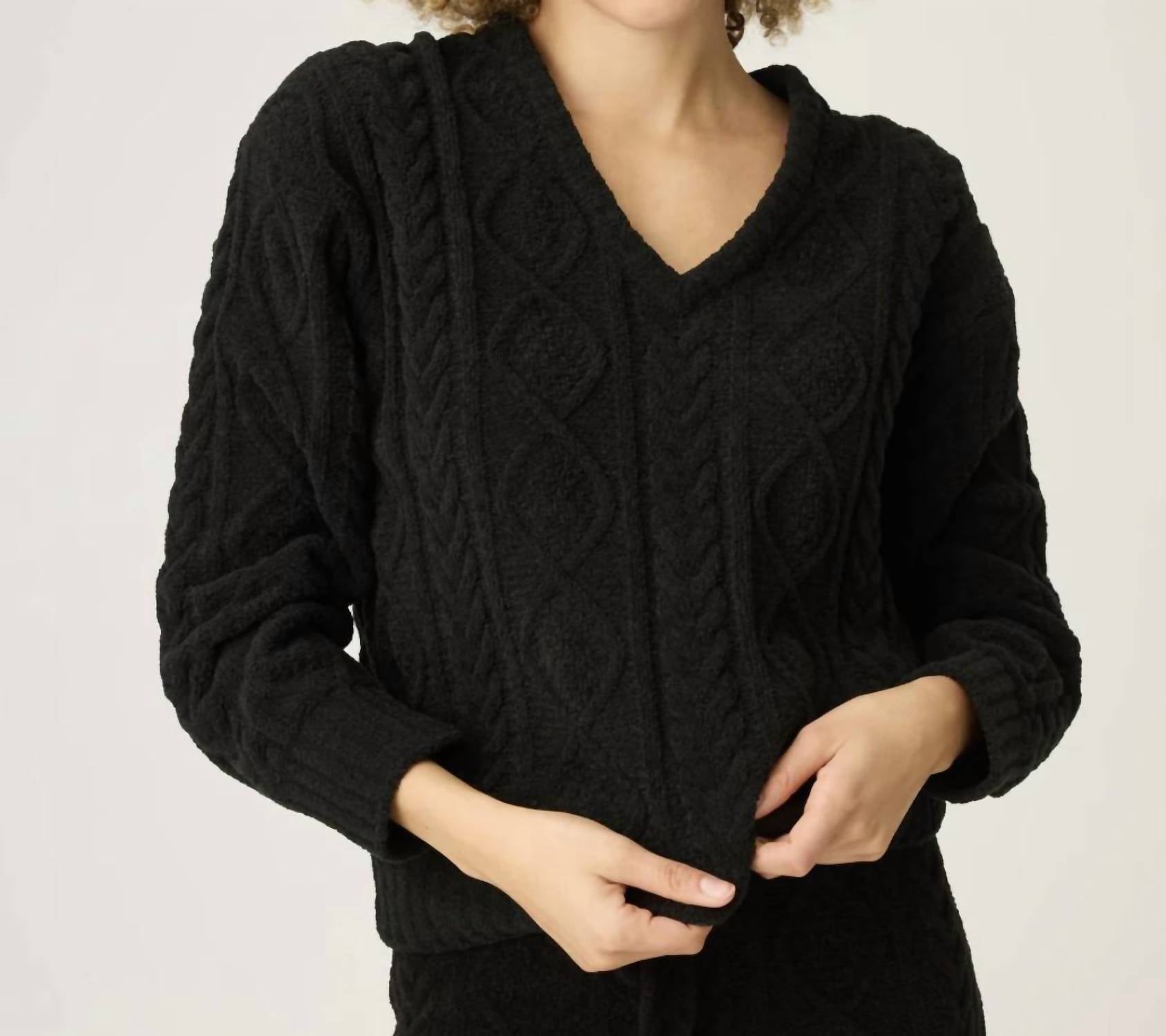 Pj Salvage - Cozy Chenille Cable Knit Top