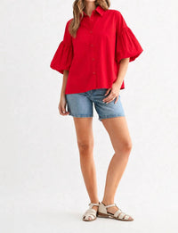 Joh - Julette Stretch Cotton Poplin Top