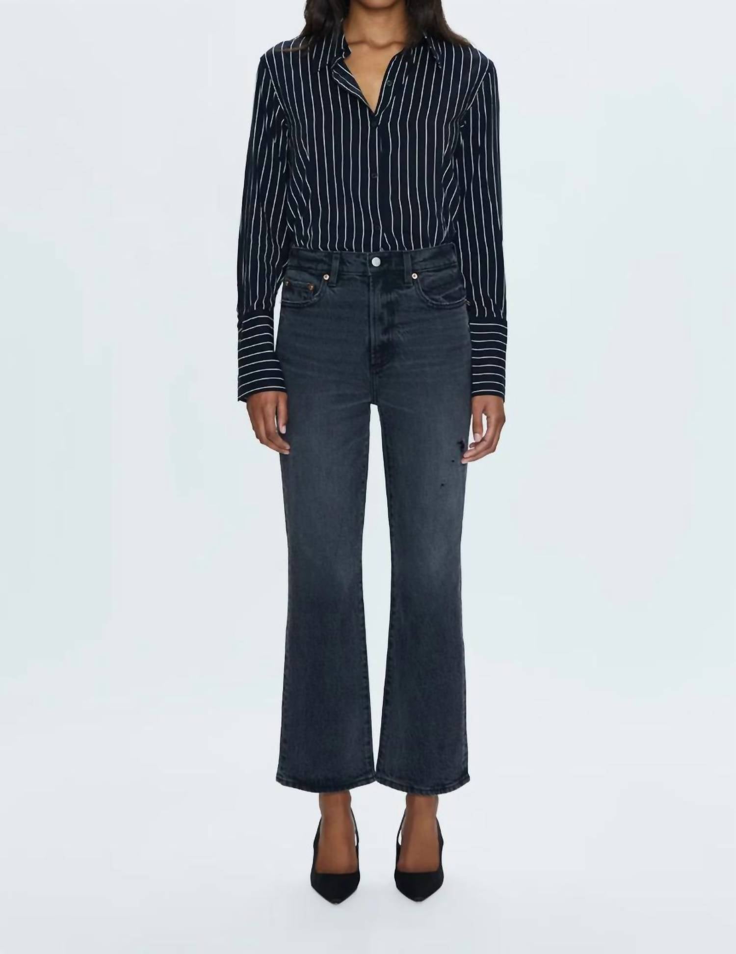 PISTOLA Ally High Rise Bootcut Jeans in after hours vintage - women's jeans - view 7
