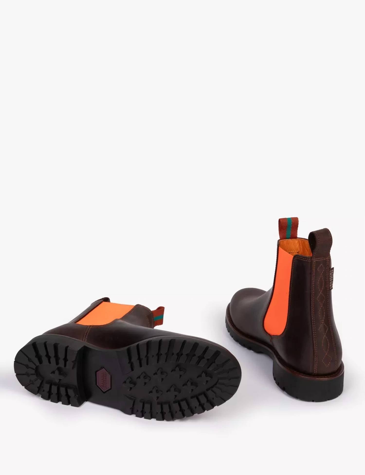 PENELOPE CHILVERS Women's Nelson Boot in conker neon orange - women's shoe - alternate view
