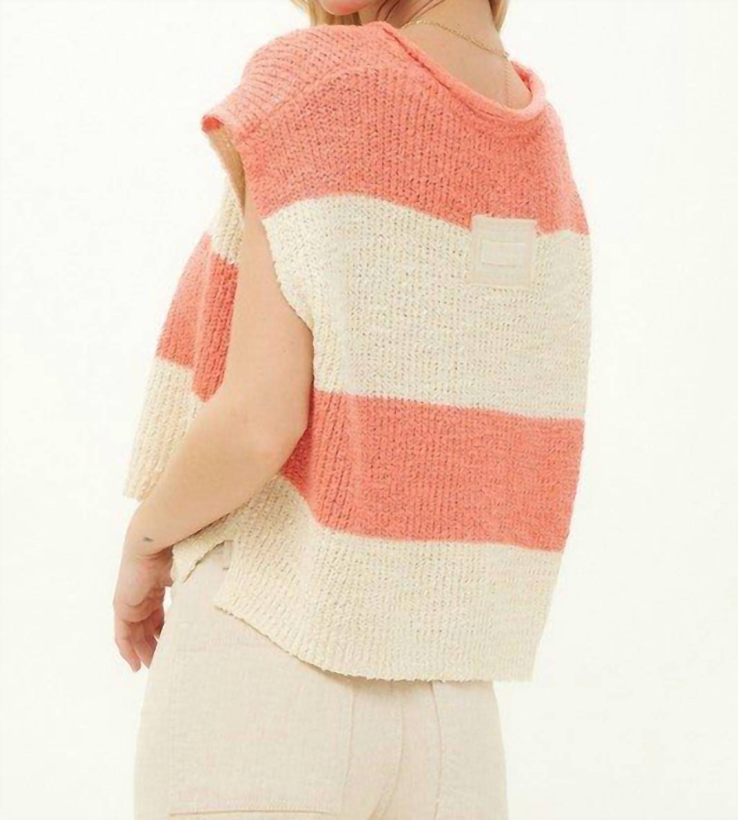 Illa Illa - Blair Sleeveless Sweater With Stripes