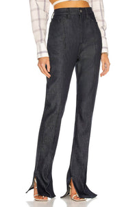 Brandon Maxwell - Pre-loved Denim Jean With Pintuck And Slits