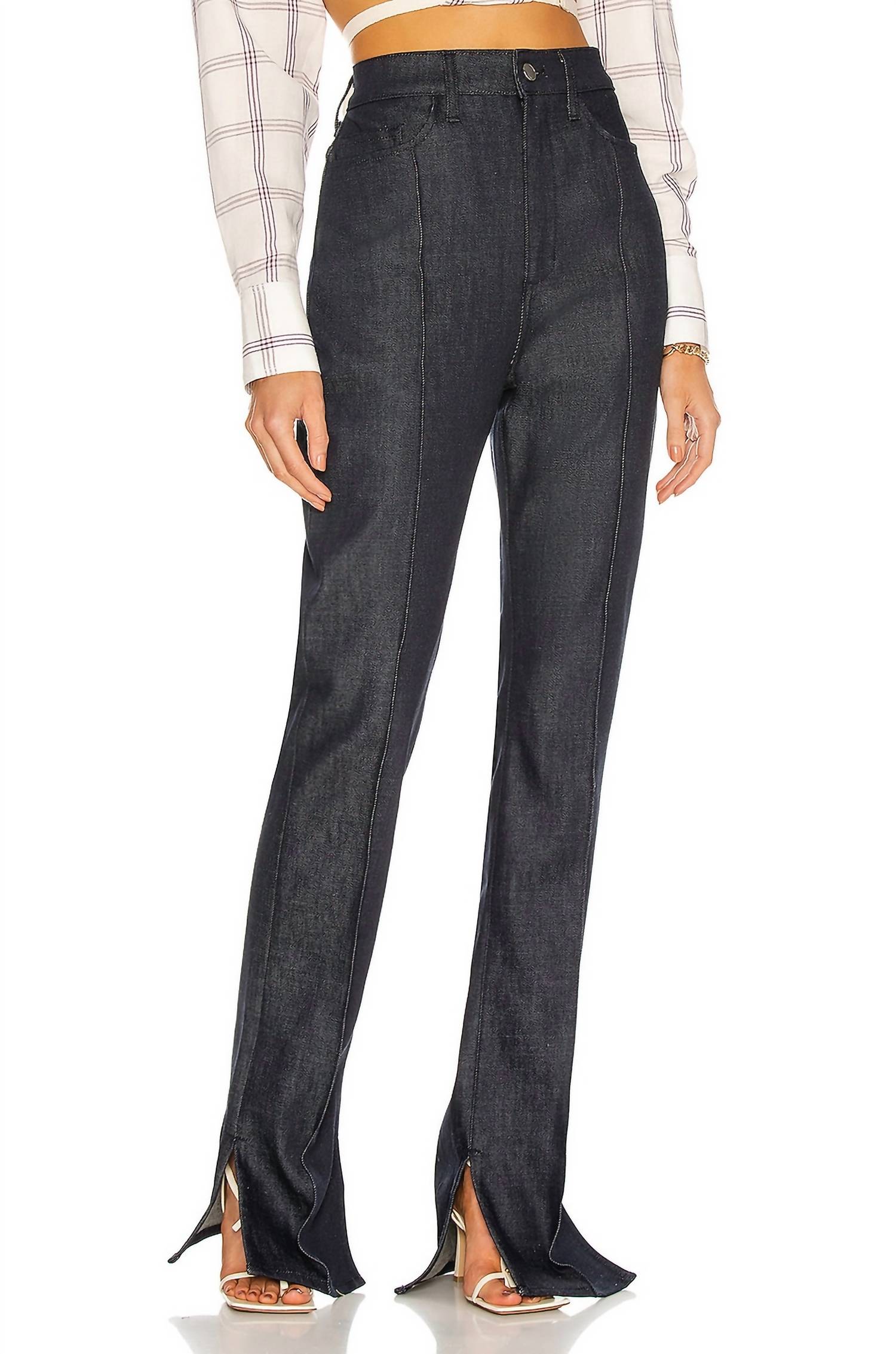 Brandon Maxwell - Pre-loved Denim Jean With Pintuck And Slits