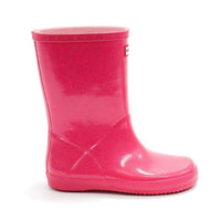 HUNTER Girls First Starcloud Rain Boots in arcade pink - kids' shoe - alternate view