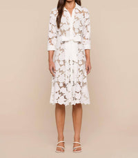L'Agence - May Eyelet Shirt Dress