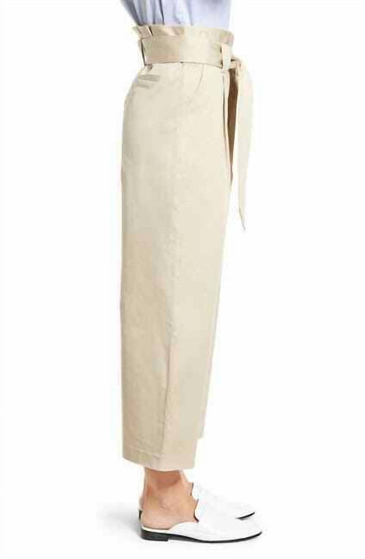 Halogen - Oxford Paperbag Belted Wide Leg Cropped Pants