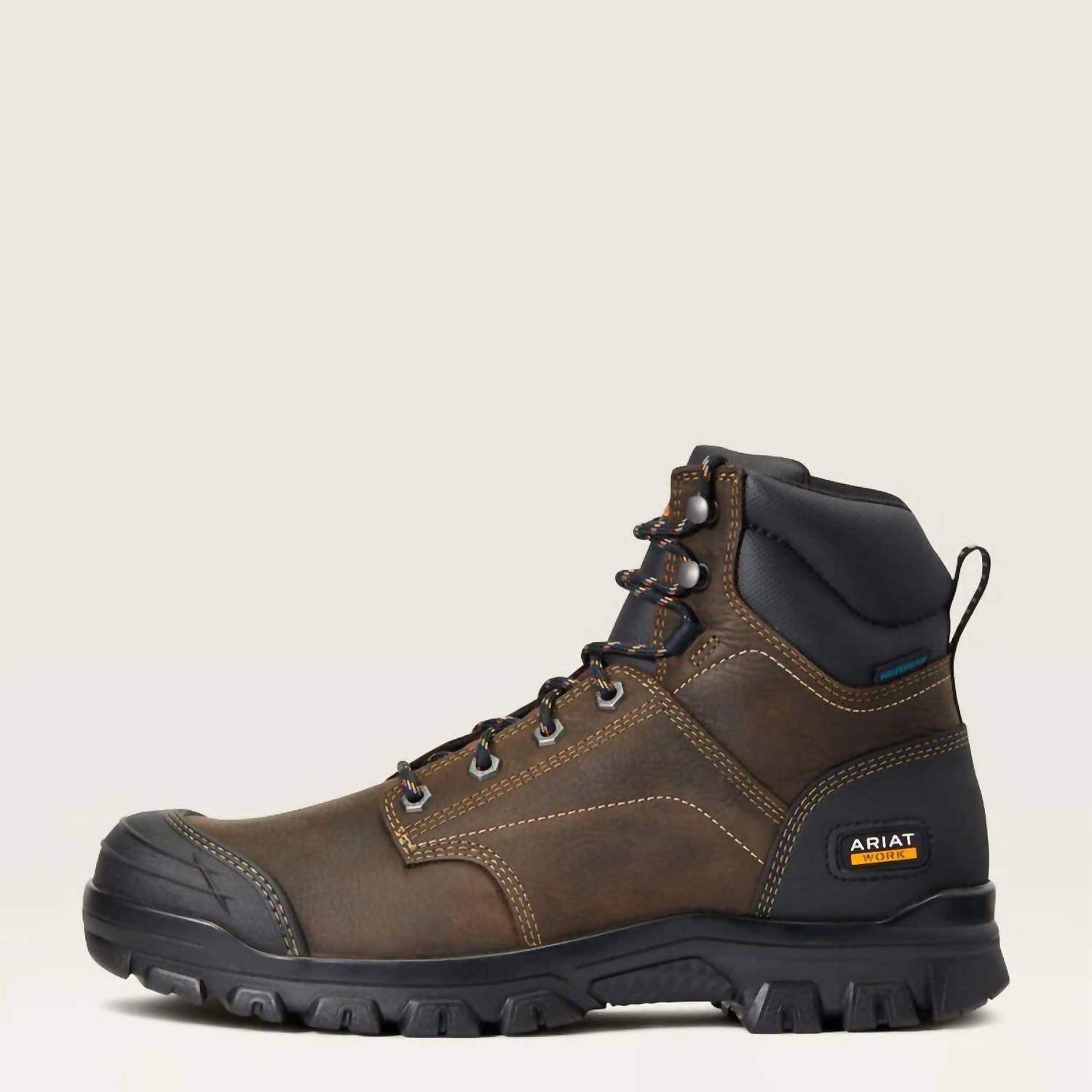 ARIAT Women's Treadfast H20 Work Hiker Boot in dark brown - women's shoe