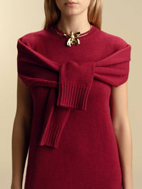 Marina Moscone - Long Sleeve Multiway Sheath Maxi Dress