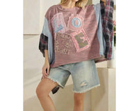 Oli & Hali - Women's Caroline Love Patchwork Top