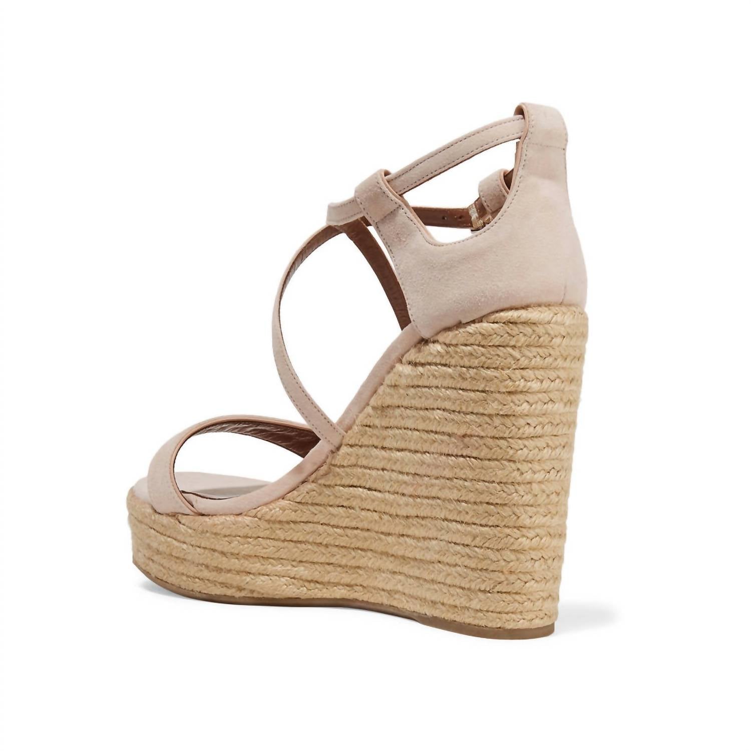 Tabitha Simmons - Women's Jenny Flesh Kicksuede Wedge Sandals