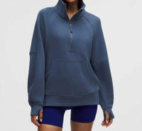 Lululemon - Scuba Oversized Funnel-neck Half Zip Long Sweater