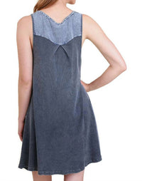 Umgee - Mineral Washed Keyhole Dress