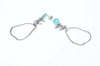 Avenue Chic - Women's Orchid Pear Earrings