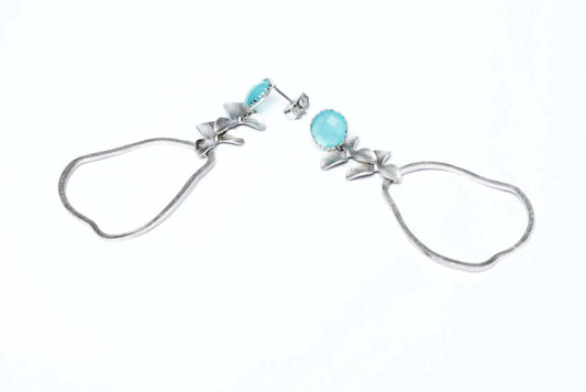 Avenue Chic - Women's Orchid Pear Earrings