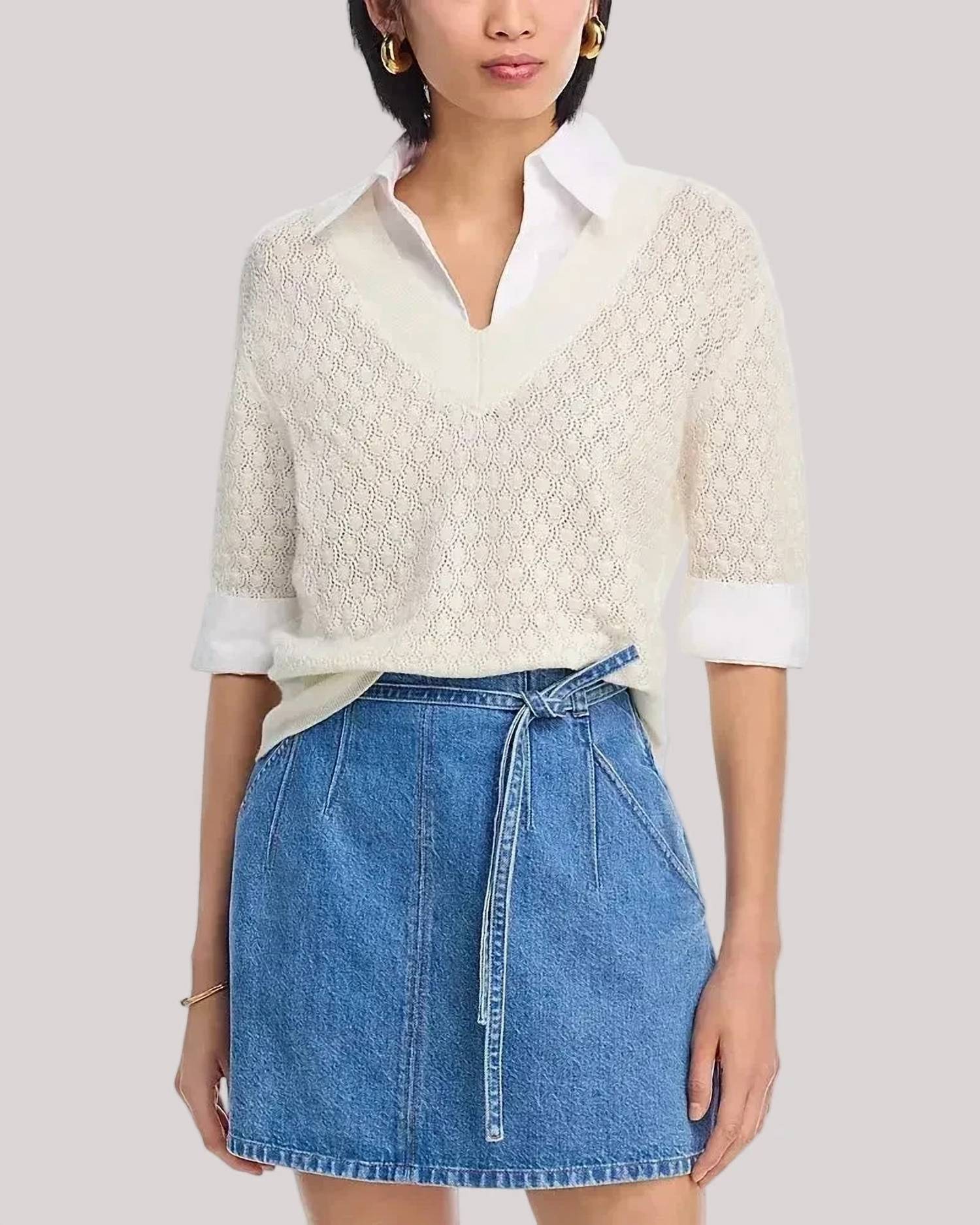 Tanya Taylor - Esme Pointelle Knit Top