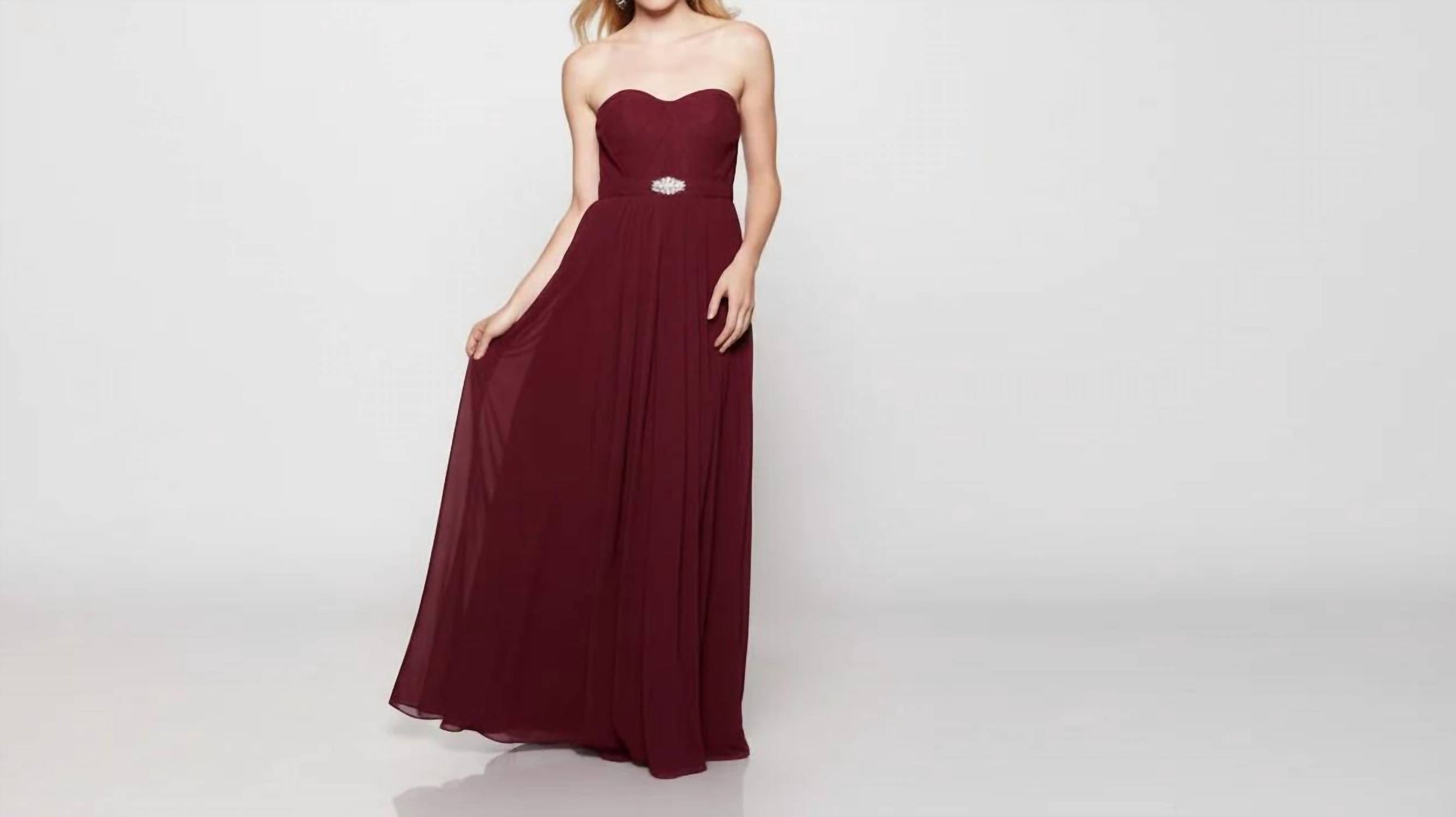 Last Dress - Strapless Chiffon Dress