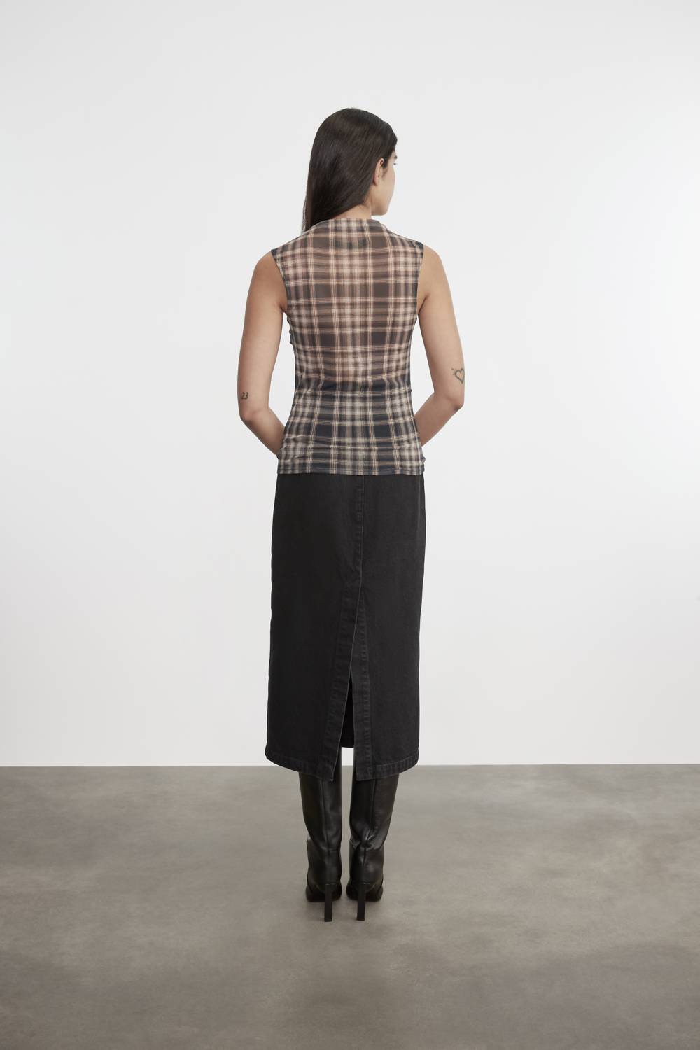 Enza Costa - MESH SLEEVELESS TWIST TOP