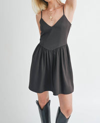 Sage The Label - Lend Love Corset Seam Flare Mini Dress
