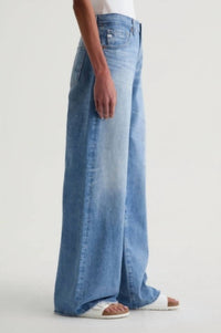 Ag Jeans - Adria Embellished Low-rise Wide Leg Jean
