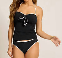 Tommy Bahama - Island Cays Cabana Tie-Front Bandeau Tankini Set
