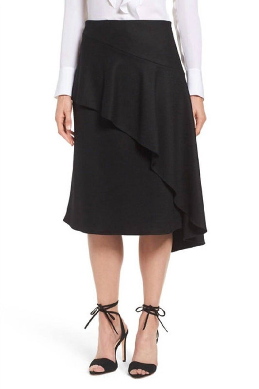 Kobi Halperin - Inessa Asymmetrical Wool Blend Ruffled Skirt