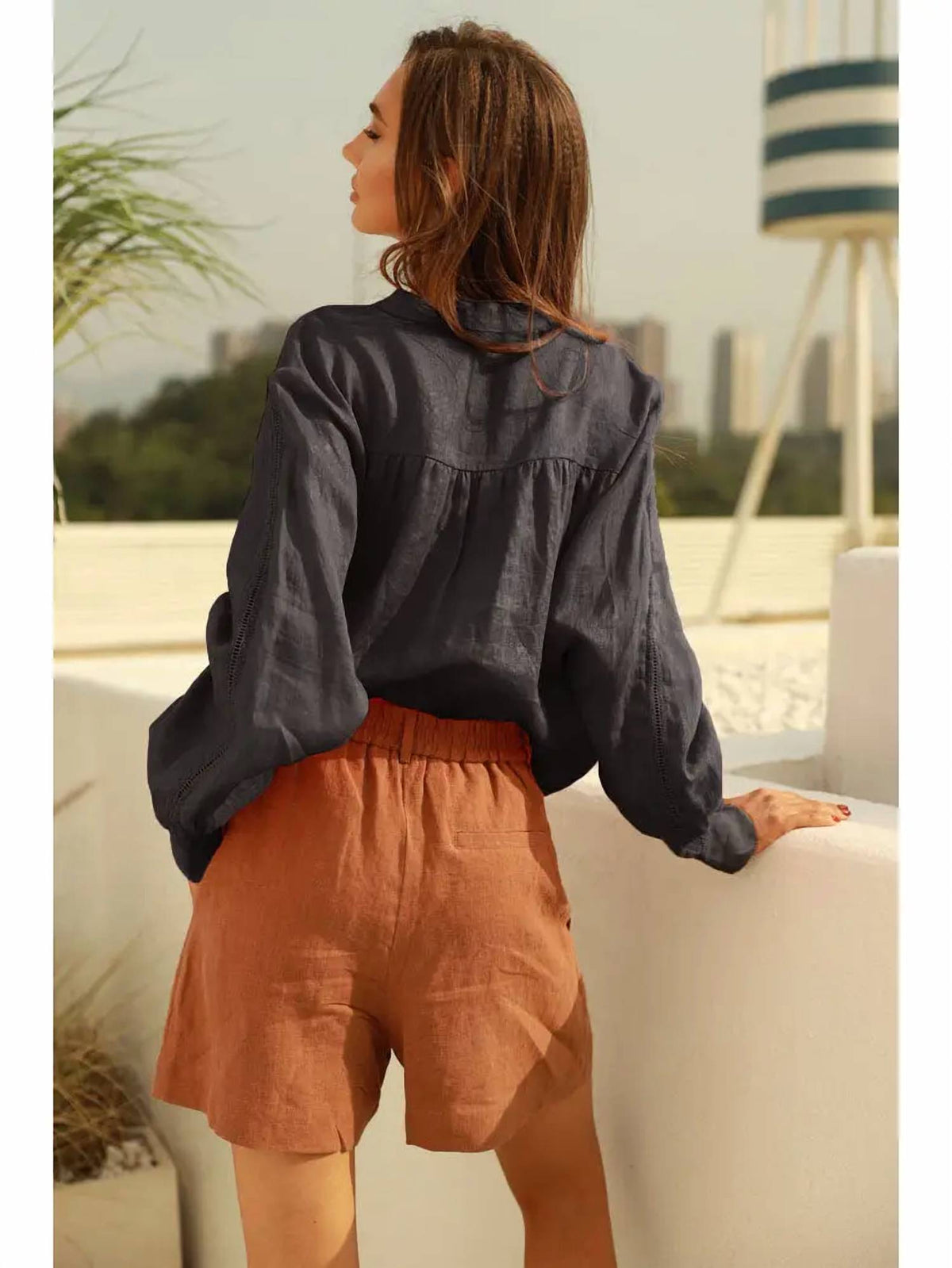 Frieeah - Oversized Button Up