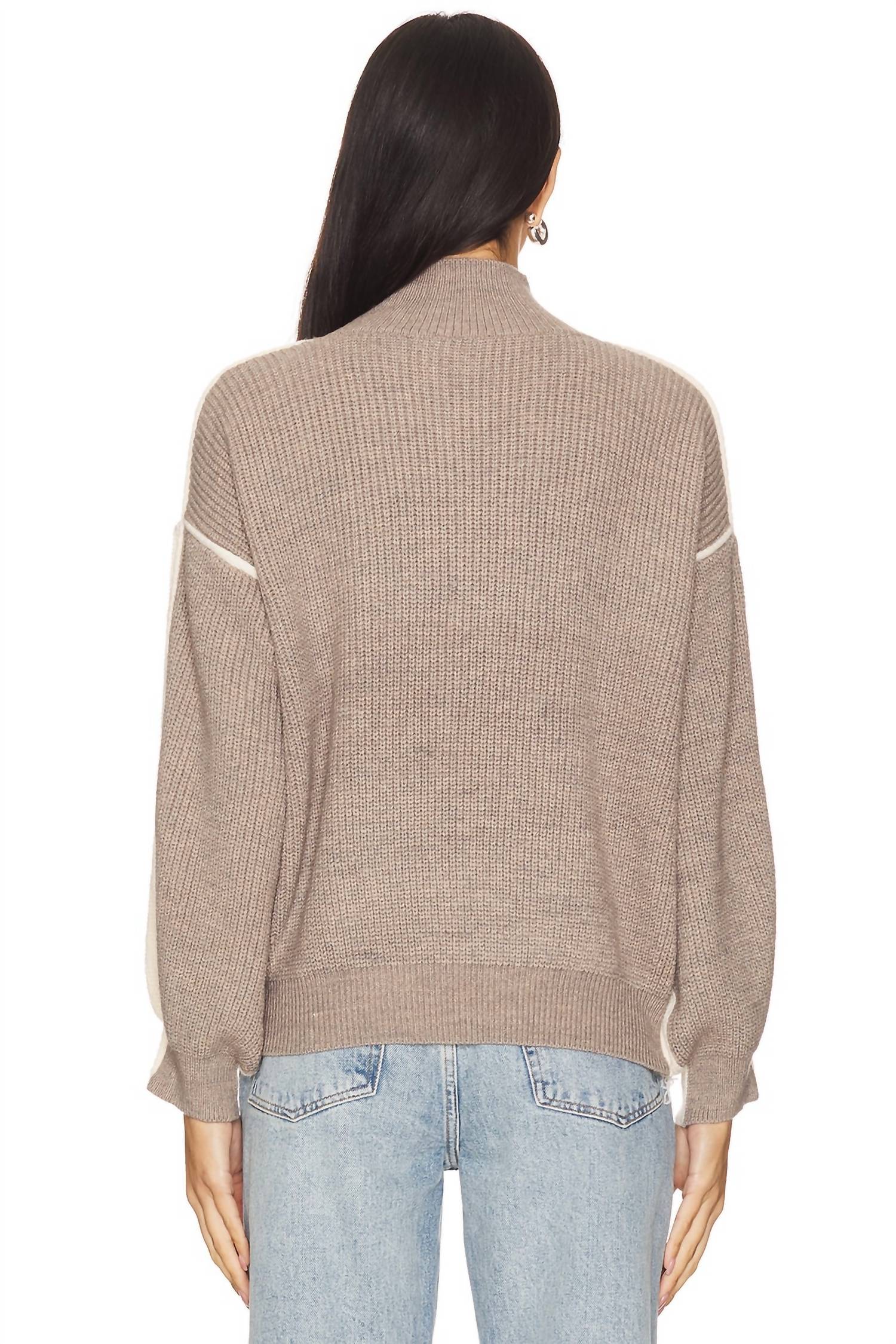 Line And Dot - Katy Mock Neck Sweater