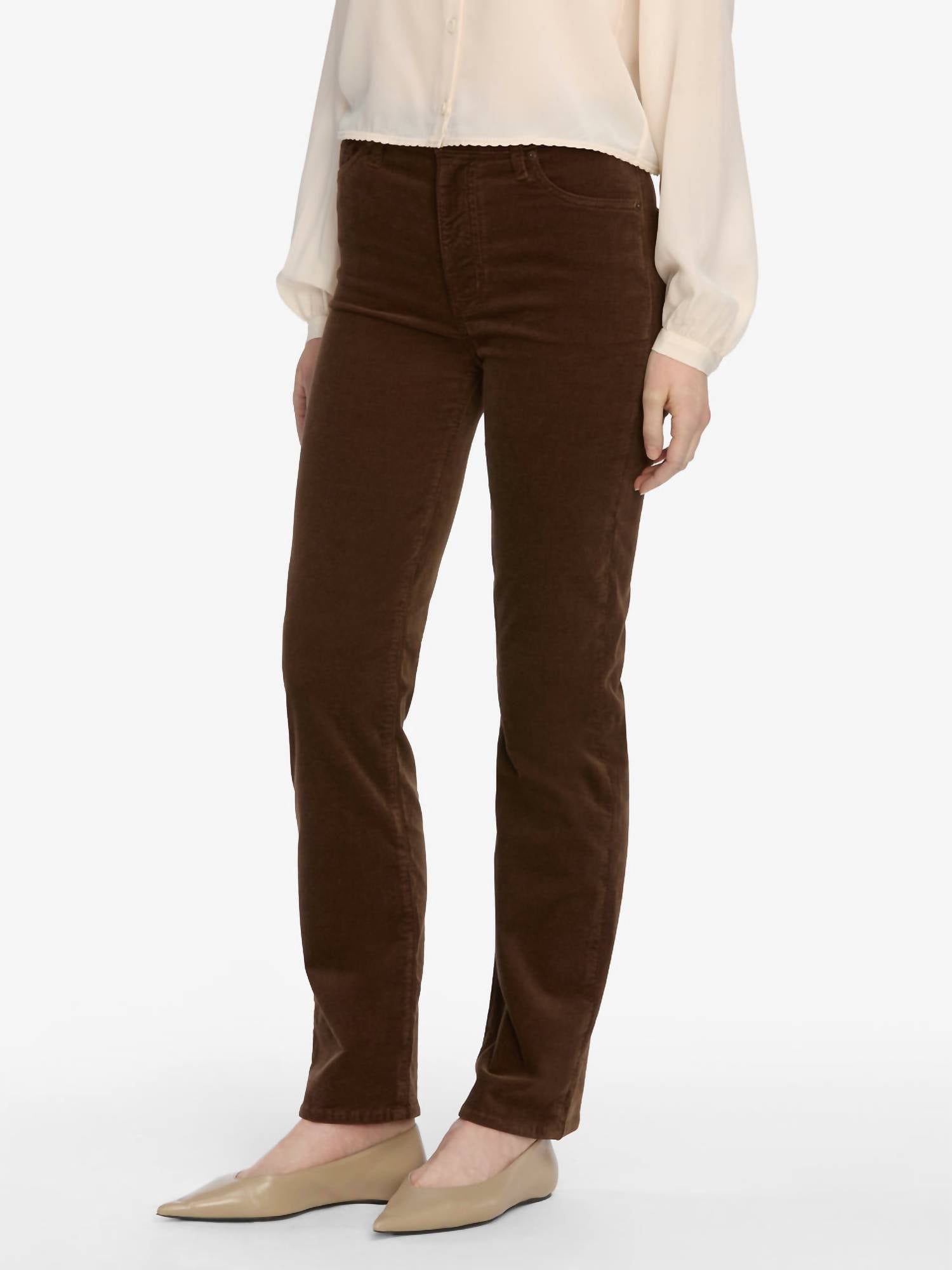 Frame - Le Sleek Corduroy Ankle Straight Leg Pants