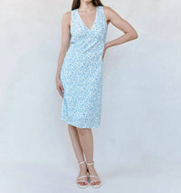 Bella Dahl - V-neck Tie Back Bias Maxi Dress