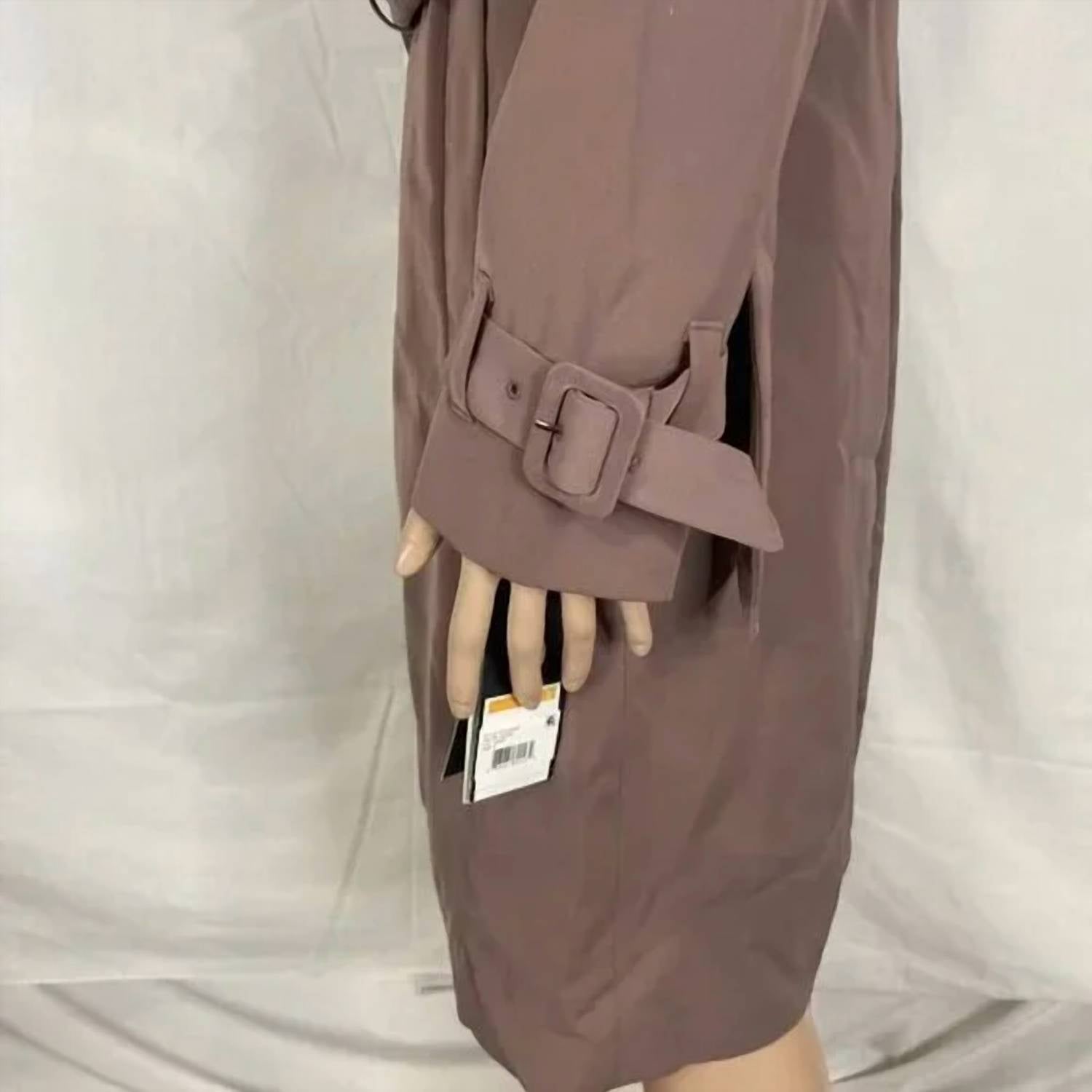 London Fog Women's Double Breasted Trench Coat in terracotta - women's jacket - view 7