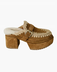 Mou - Women's Platform With Buckle Strap Clog