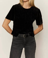 Sanctuary We Belong Together Velvet Top in black 1 - women's t-shirt - view 4